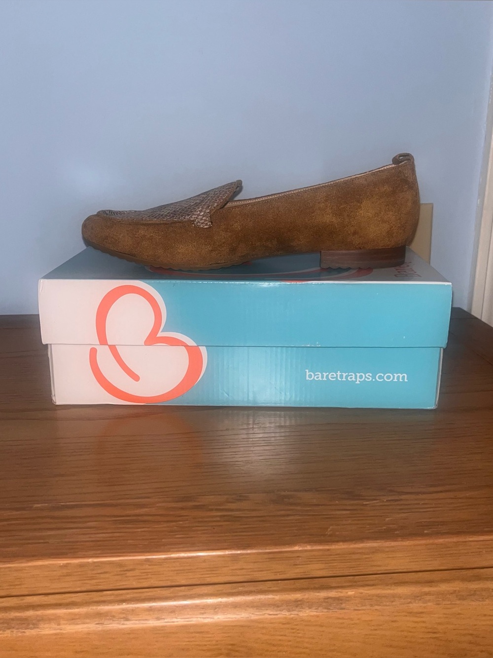BareTraps Brown Suede Slip-On Loafers